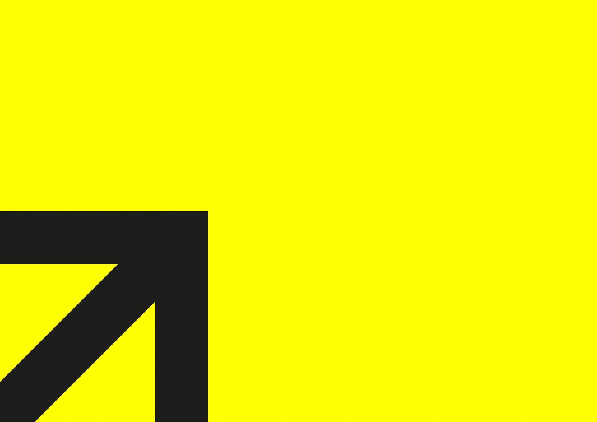 Steigauf Corporate Design Pfeil auf gelbem Hintergrund